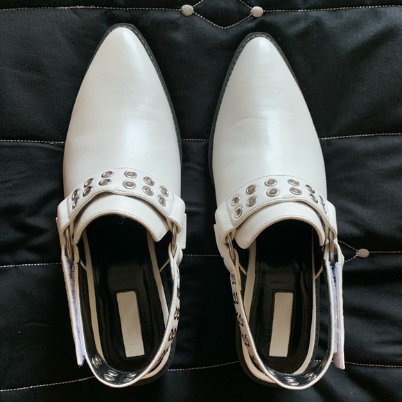 Forever 21 Shoes - White pointed toe booties